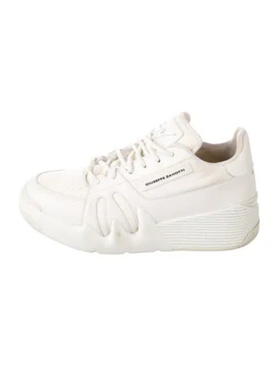 Pre-owned Giuseppe Zanotti Leather Sneakers In White