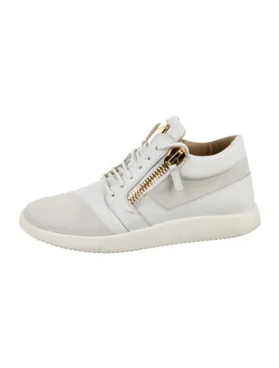 Pre-owned Giuseppe Zanotti Leather Sneakers In White
