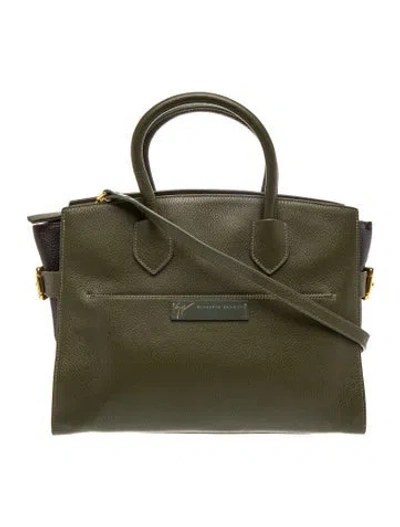 Pre-owned Giuseppe Zanotti Leather Top Handle Bag In Green