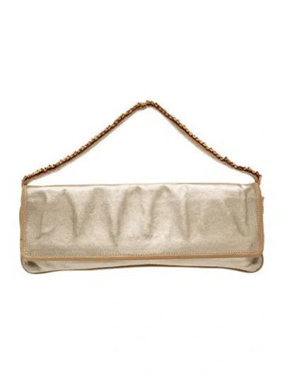 Pre-owned Giuseppe Zanotti Leather Top Handle Bag In Neutrals