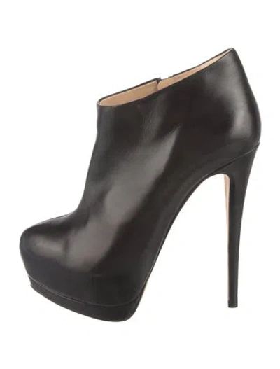 Pre-owned Giuseppe Zanotti Leather T-strap Pumps In Black