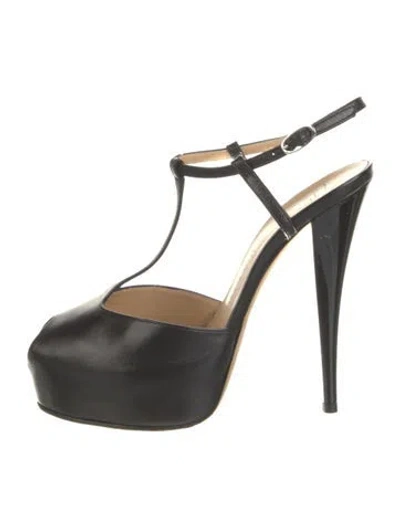 Pre-owned Giuseppe Zanotti Leather T-strap Pumps In Multi