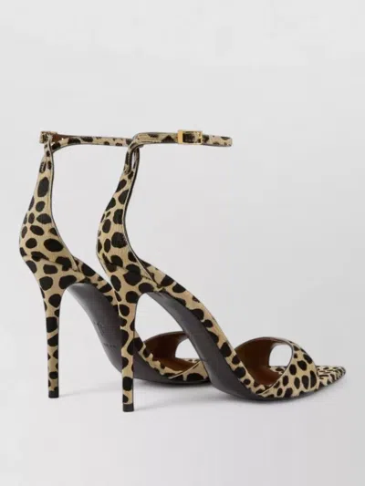 Giuseppe Zanotti Leopard Pony Skin Open-toe Sandal In Animal Print