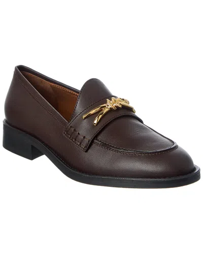 Giuseppe Zanotti Lidia 20 Leather Loafer In Burgundy