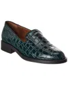 Giuseppe Zanotti Lidia Croc-embossed Leather Loafer In Multi