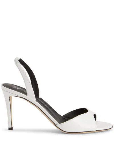 Giuseppe Zanotti Lilibeth 70mm Leather Sandals In White