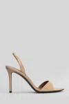 Giuseppe Zanotti Lilibeth 90 Sandals In Powder Patent Leather In Neutral