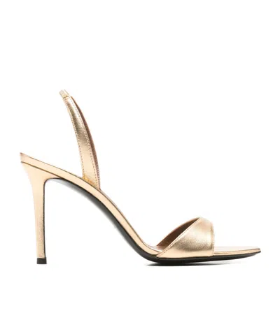Giuseppe Zanotti Slingback Heeled Sandals In Neutral