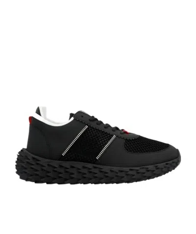 Giuseppe Zanotti Logo Casual Sports Shoes In Black