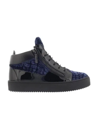 Giuseppe Zanotti Logo Casual Sports Shoes In Black