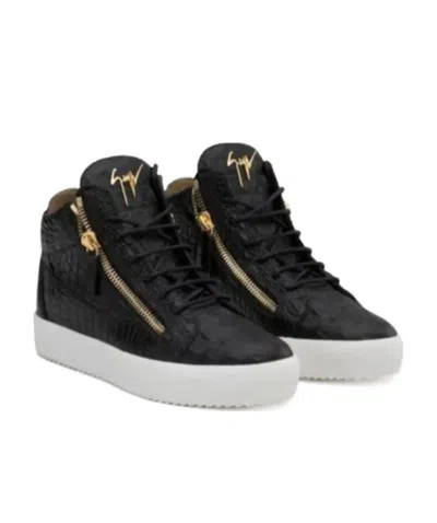 Giuseppe Zanotti Logo Casual Sports Shoes In Black