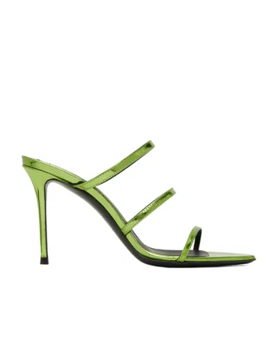 GIUSEPPE ZANOTTI LOGO HIGH-HEELED SANDALS