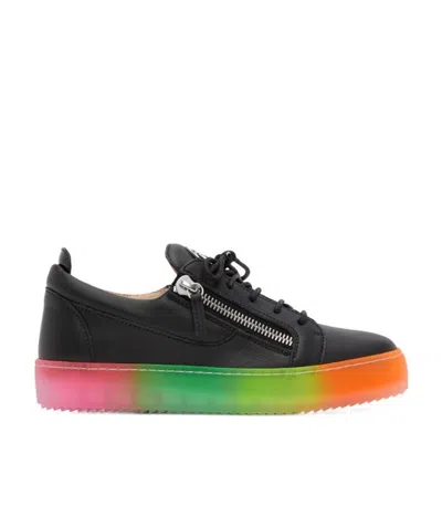 GIUSEPPE ZANOTTI LOGO-LACED CASUAL SNEAKERS