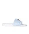 Giuseppe Zanotti Slide Sandalss With Logo In White
