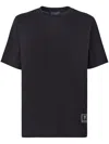 Giuseppe Zanotti Logo-patch Cotton T-shirt In Black