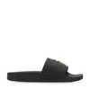 Giuseppe Zanotti Birel Logo Plaque Slides In Black