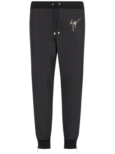 Giuseppe Zanotti Logo-print Track Pants In Black