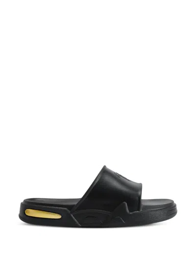 Giuseppe Zanotti Logo Rubber Slide In Black