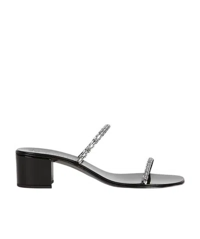 Giuseppe Zanotti Logo Sandals In Black