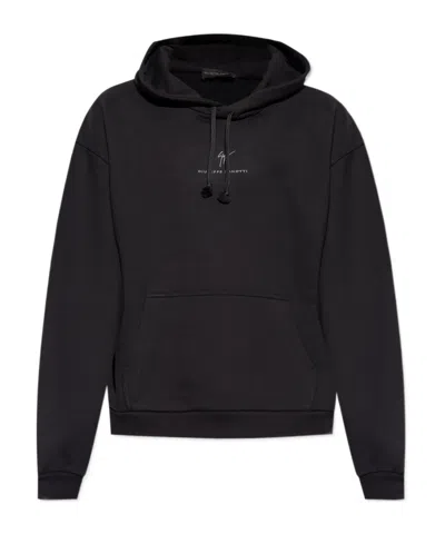 Giuseppe Zanotti Long-sleeved Sweater In Black