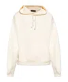 Giuseppe Zanotti Logo-embroidered Drawstring Hoodie In White