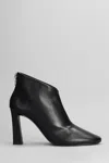 Giuseppe Zanotti Losie Bootie 90 High Heels Ankle Boots In Black Leather In Black
