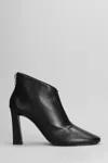 Giuseppe Zanotti Losie Bootie 90 High Heels Ankle Boots In Black Leather In Black