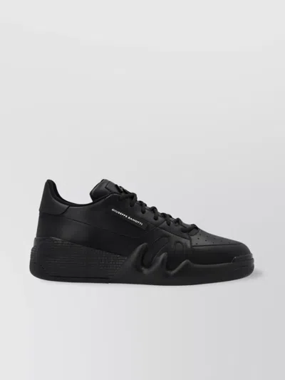 Giuseppe Zanotti Low-top Perforated Toe Box Sneakers In Black