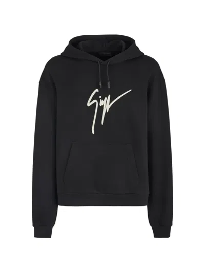 Giuseppe Zanotti Lr-69 Hoodie Mit Signature-print In Black