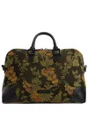 Giuseppe Zanotti Lucky Floral-print Holdall In Black