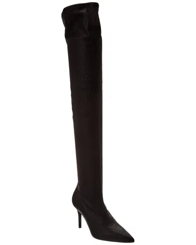 Giuseppe Zanotti Makanzie Leather Thigh-high Boots In Black