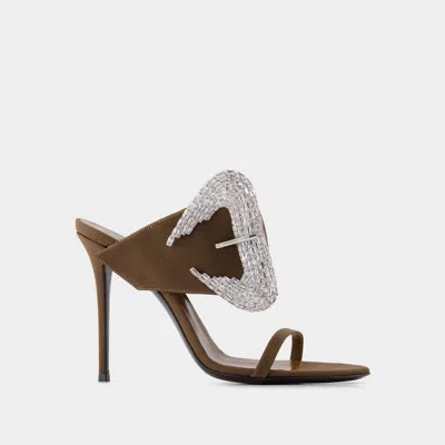 Giuseppe Zanotti Ludhovica Embellished Sandals In Brown