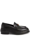 Giuseppe Zanotti Malick Zali Leather Loafers In Black