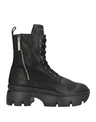 Giuseppe Zanotti Man Ankle Boots Black Size 11 Calfskin
