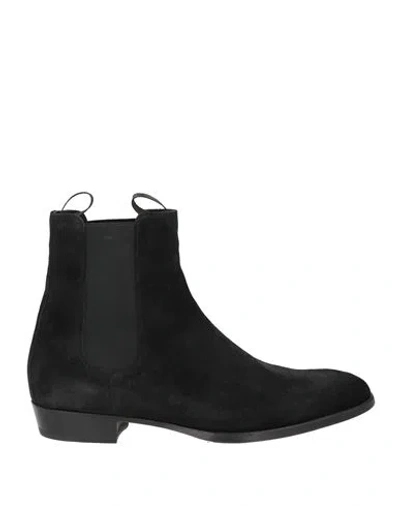 Giuseppe Zanotti Man Ankle Boots Black Size 7 Leather