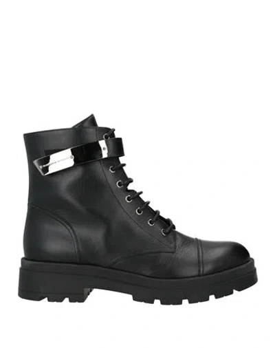 Giuseppe Zanotti Man Ankle Boots Black Size 9 Leather