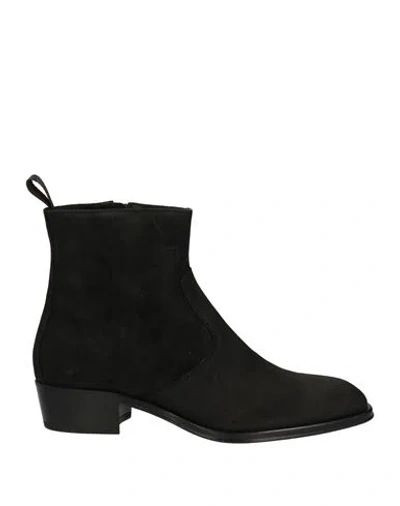 Giuseppe Zanotti Man Ankle Boots Black Size 7 Leather