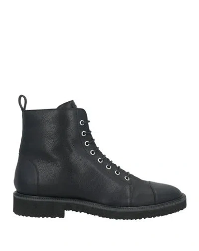 Giuseppe Zanotti Man Ankle Boots Black Size 7.5 Leather