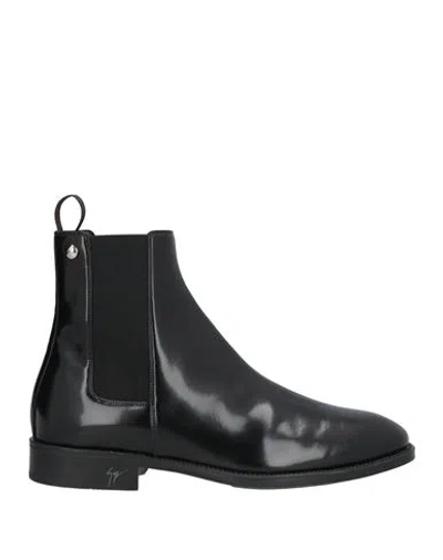 Giuseppe Zanotti Ryim Patent-finish Ankle Boots In Black
