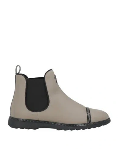 Giuseppe Zanotti Man Ankle Boots Dove Grey Size 9 Soft Leather