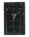 Giuseppe Zanotti Man Cardholder Black Size - Leather In Black