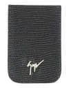Giuseppe Zanotti Man Cardholder Black Size - Leather In Black