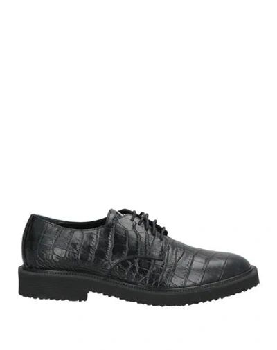 Giuseppe Zanotti Man Lace-up Shoes Black Size 9 Leather