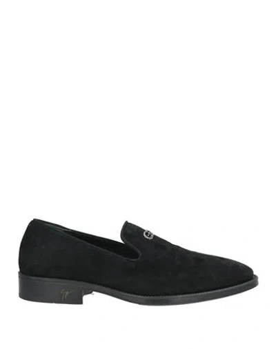 Giuseppe Zanotti Man Loafers Black Size 8 Leather