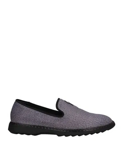 Giuseppe Zanotti Man Loafers Purple Size 14 Soft Leather