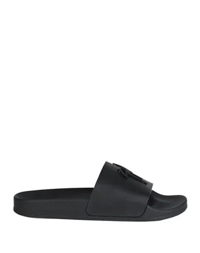 Giuseppe Zanotti Man Sandals Black Size 8 Leather