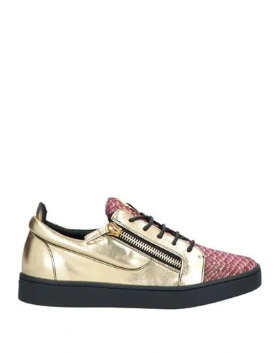 Giuseppe Zanotti Man Sneakers Pastel Pink Size 13 Soft Leather
