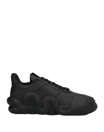 Giuseppe Zanotti Man Sneakers Black Size 7 Soft Leather