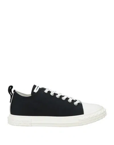 Giuseppe Zanotti Man Sneakers Black Size 11.5 Textile Fibers