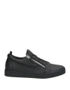 Giuseppe Zanotti Man Sneakers Black Size 13 Leather